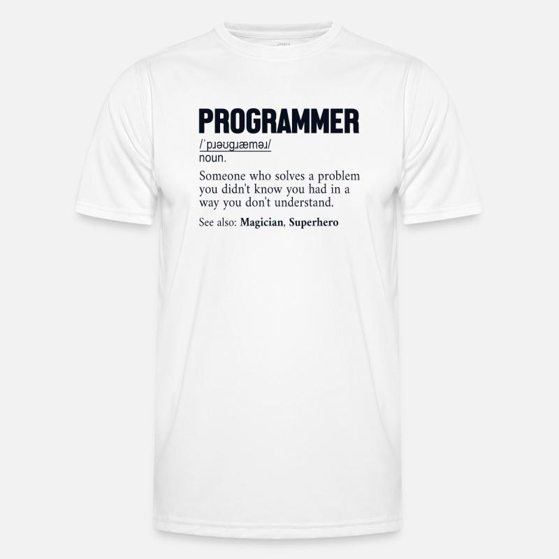 Programmeur Définition Développeur logiciel Codeur T-shirt sport Homme