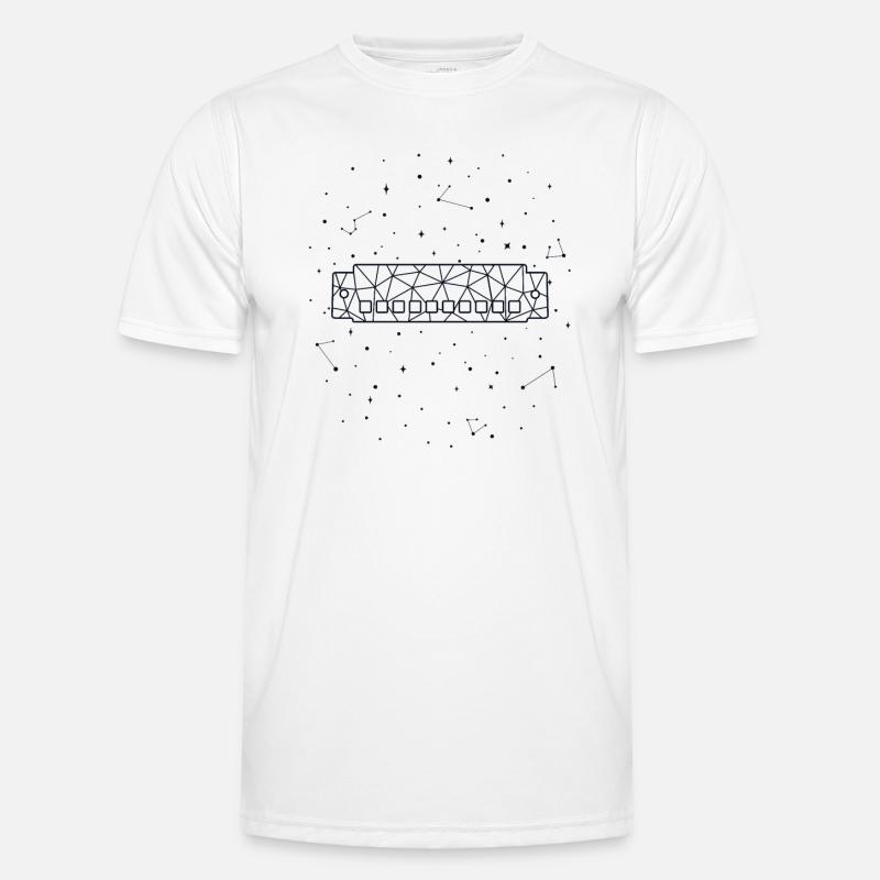 Sternbild Harmonica Constellation Harmonicist - Men's Functional T-Shirt - white