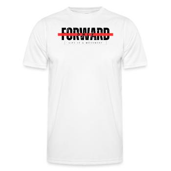 ONLY FORWARD - Men's Functional T-Shirt - white - Front - AI Model Male 178 dark (178cm)