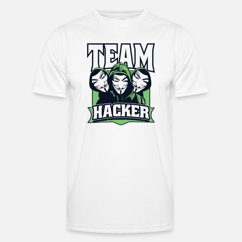 Team Hacker Social Engineering Phishing Sniffer Men's Functional T-Shirt