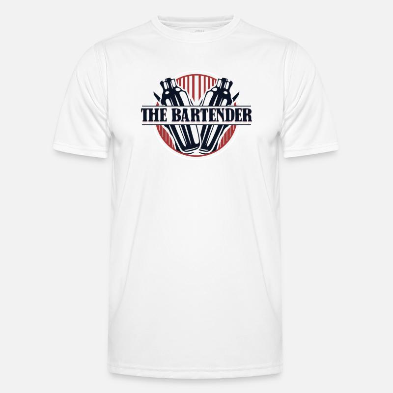 The Bartender Mixologist Barmann Bartender Männer Funktions-T-Shirt
