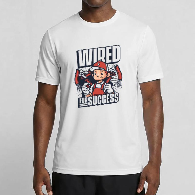 Wired For Success Electronics Technician Electrical Engineer Men's Functional T-Shirt