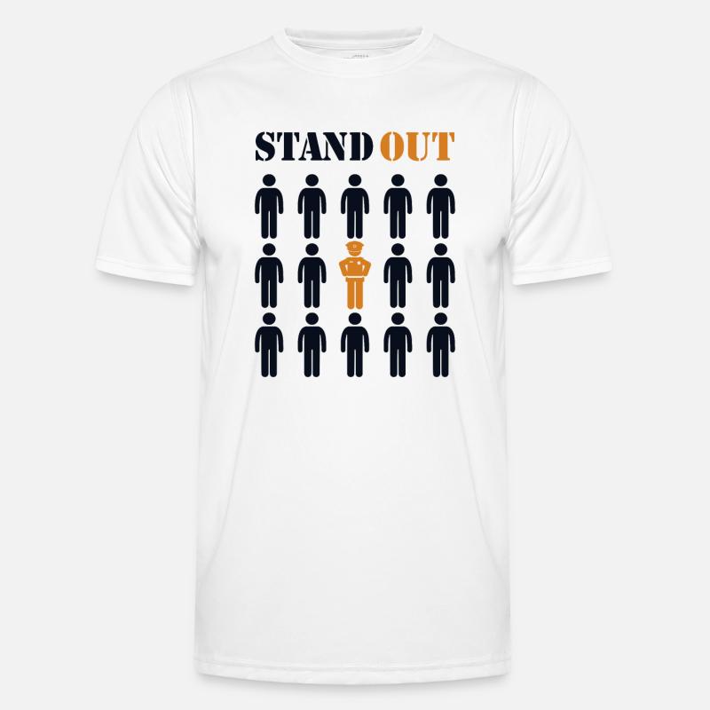 Agent de police de garde de prison Se démarquer T-shirt sport Homme