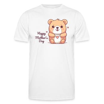 Mother's Day Teddy - Men's Functional T-Shirt - white - Front - AI Model Male 178 dark (178cm)