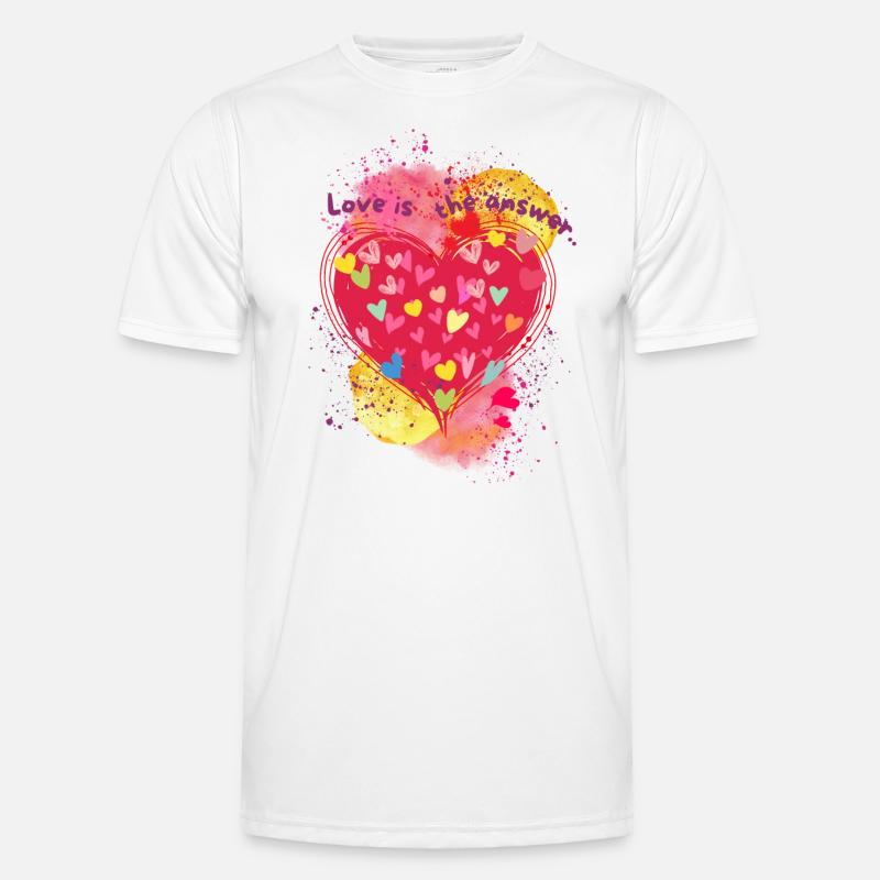 Love is the answer.. - Men's Functional T-Shirt - white