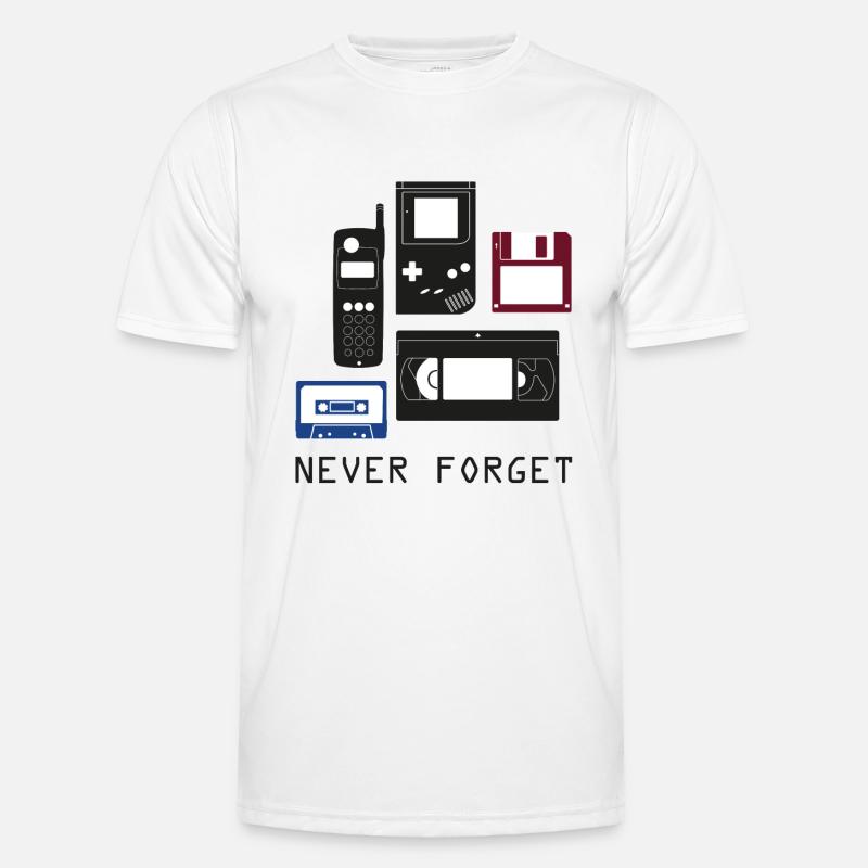 Never Forget Nerd Shirt Männer Funktions-T-Shirt