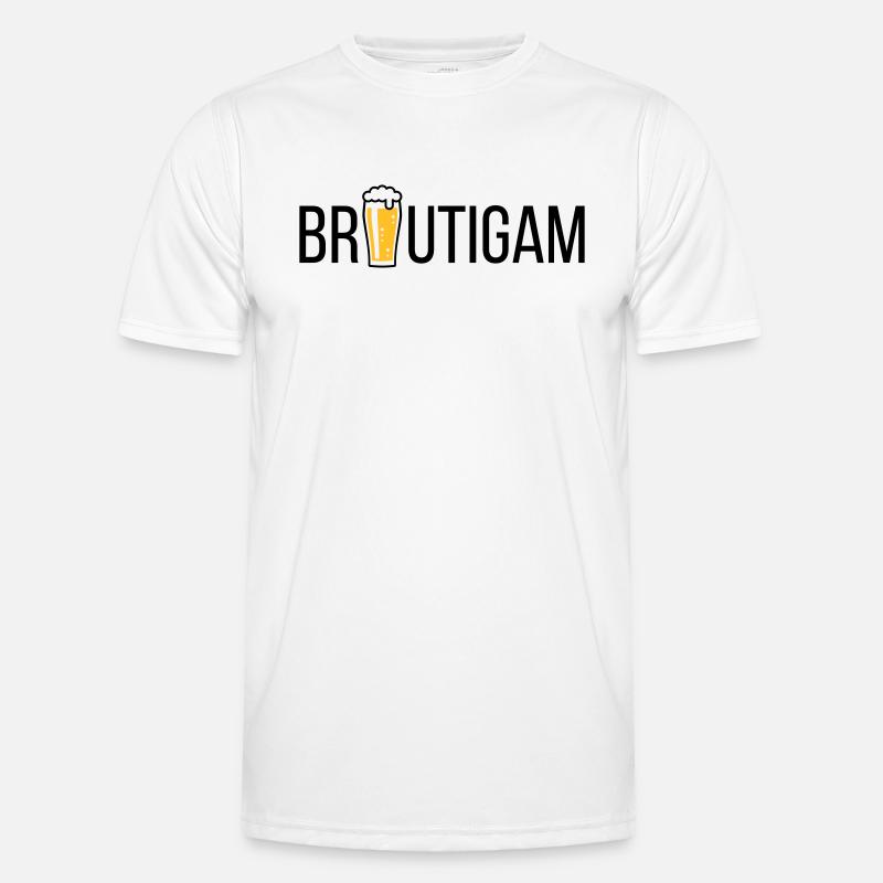Bräutigam (Bier / Junggesellenabschied / POS) Männer Funktions-T-Shirt