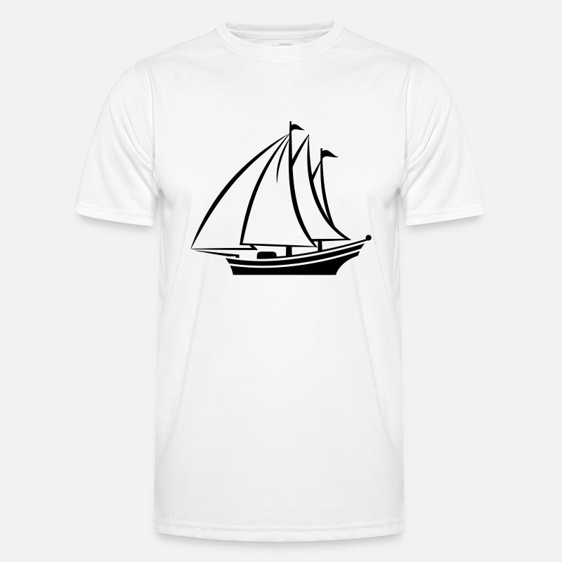 Segelschiff Männer Funktions-T-Shirt