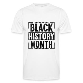Black History Month - Männer Funktions-T-Shirt - Weiß - Vorne - AI Model Male 178 dark (178cm)