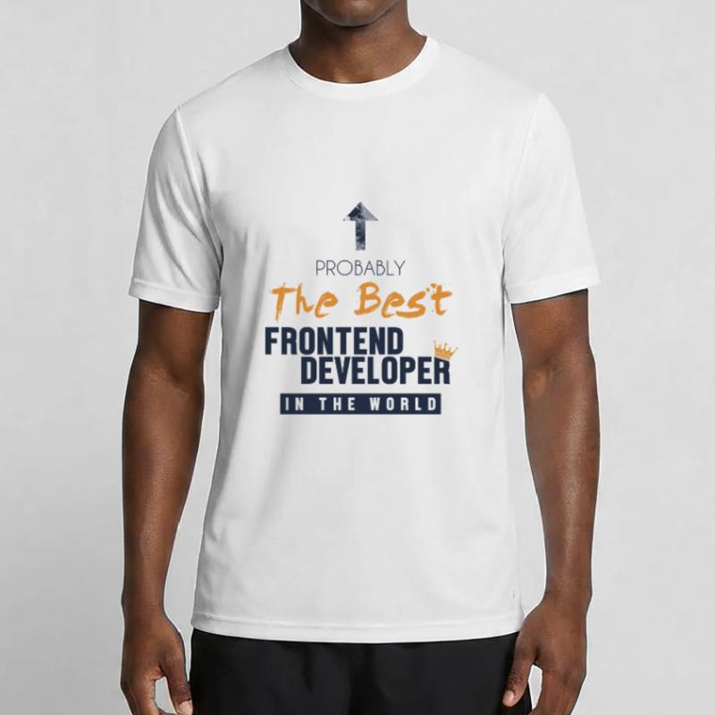 Best Frontend Developer World Engineer Software Men's Functional T-Shirt