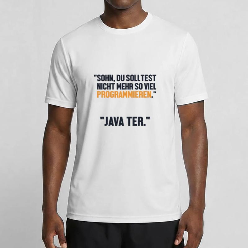 Sohn Programmieren Ja Vater Developer Coder Männer Funktions-T-Shirt