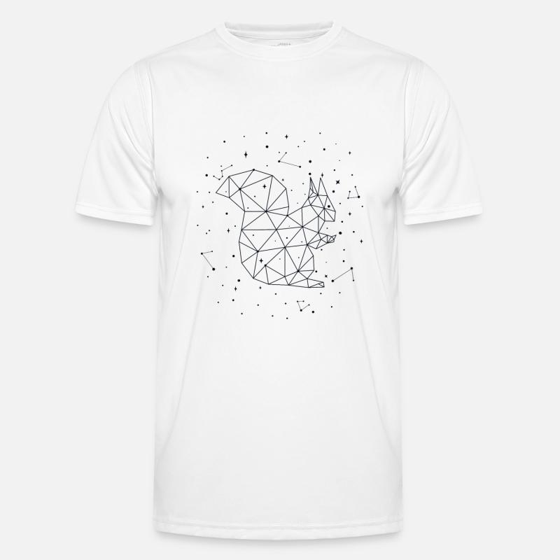 Sternbild Squirrel Constellation Squirrel - Männer Funktions-T-Shirt - Weiß