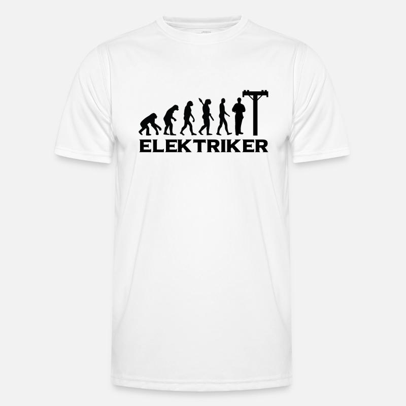 evolution ELEKTRIKER BlackText Männer Funktions-T-Shirt