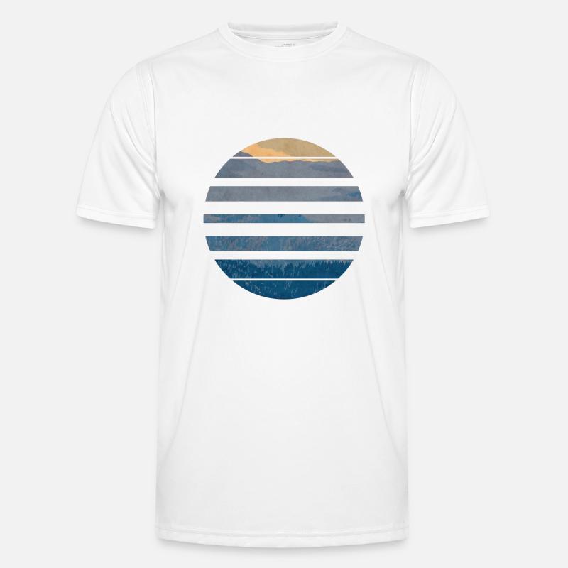 Broken circle - Men's Functional T-Shirt - white