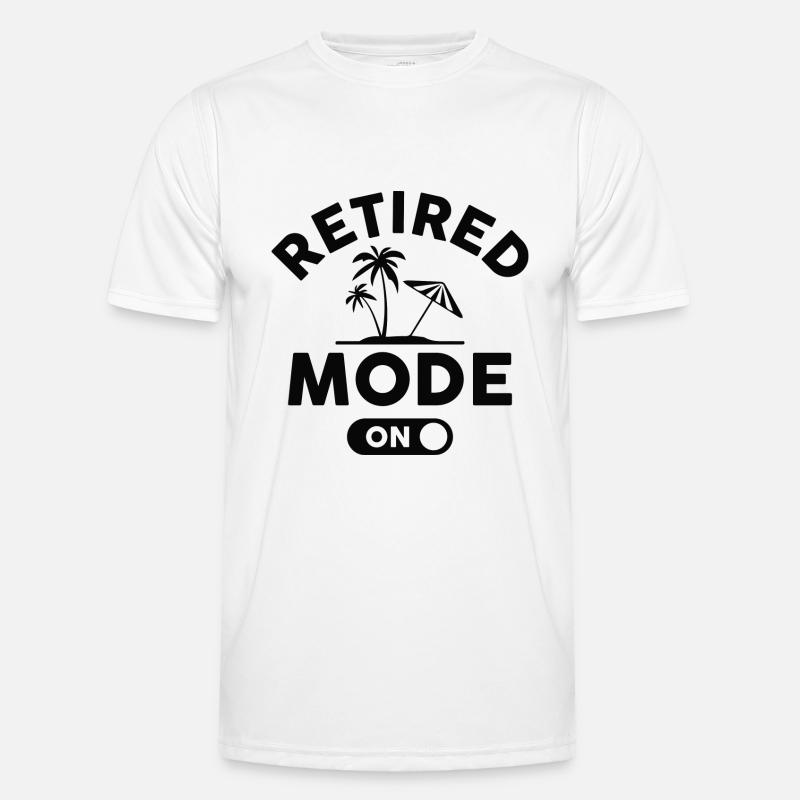 Eingestellter Modus ein - Männer Funktions-T-Shirt - Weiß