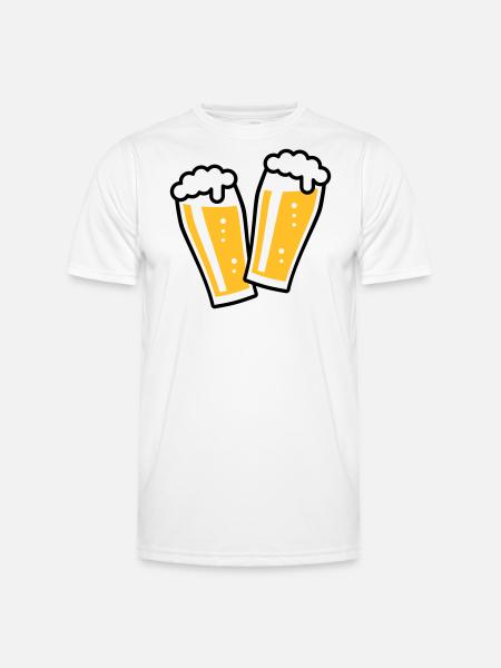 XDoppelter Willie (2) - Männer Funktions-T-Shirt - Weiß