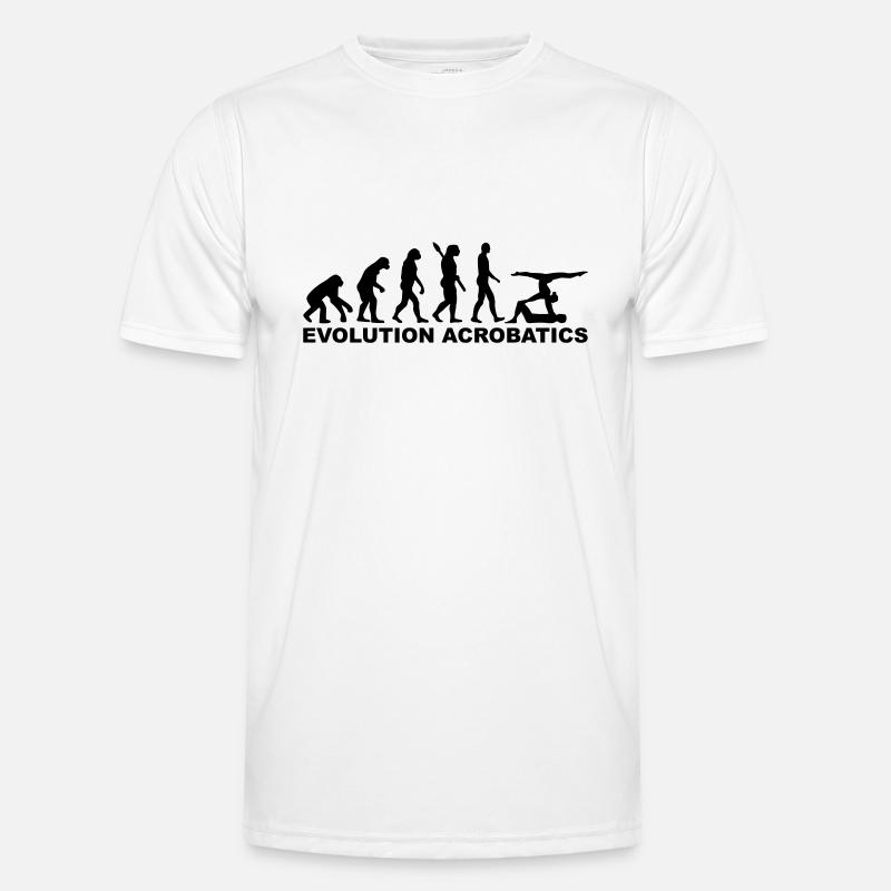 Akrobatik - Männer Funktions-T-Shirt - Weiß