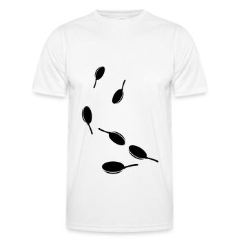 Pan Icon - Men's Functional T-Shirt - white - Front - AI Model Male 178 dark (178cm)