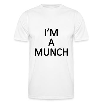 Im a munch - Men's Functional T-Shirt - white - Front - AI Model Male 178 dark (178cm)