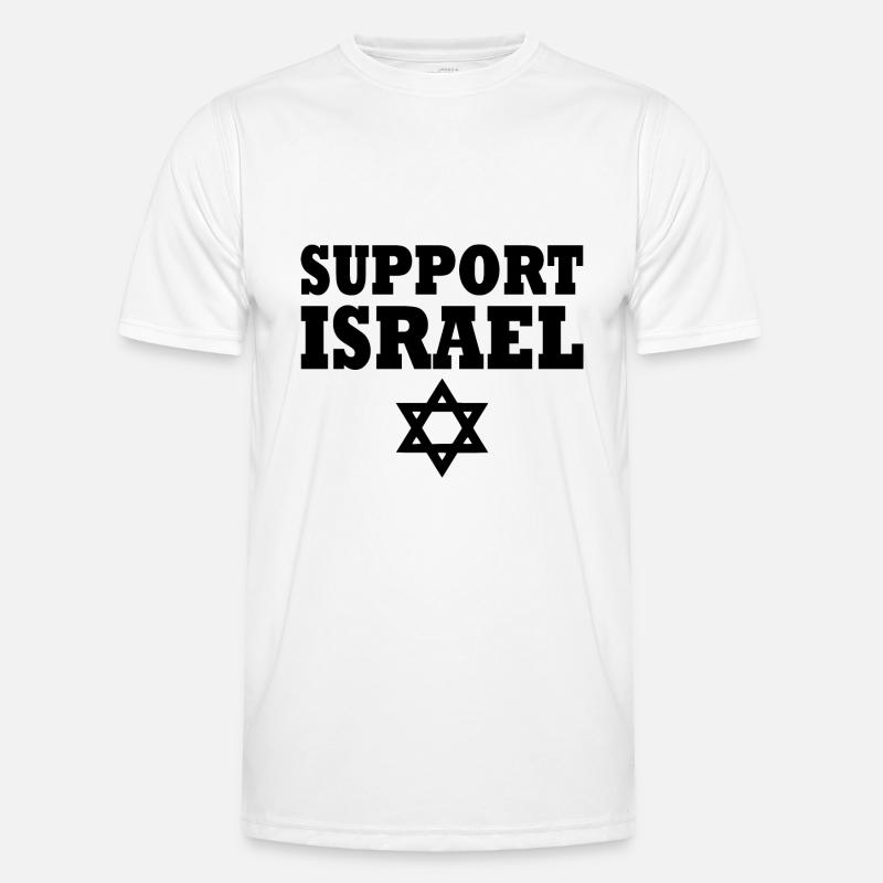 Support israel - Men's Functional T-Shirt - white
