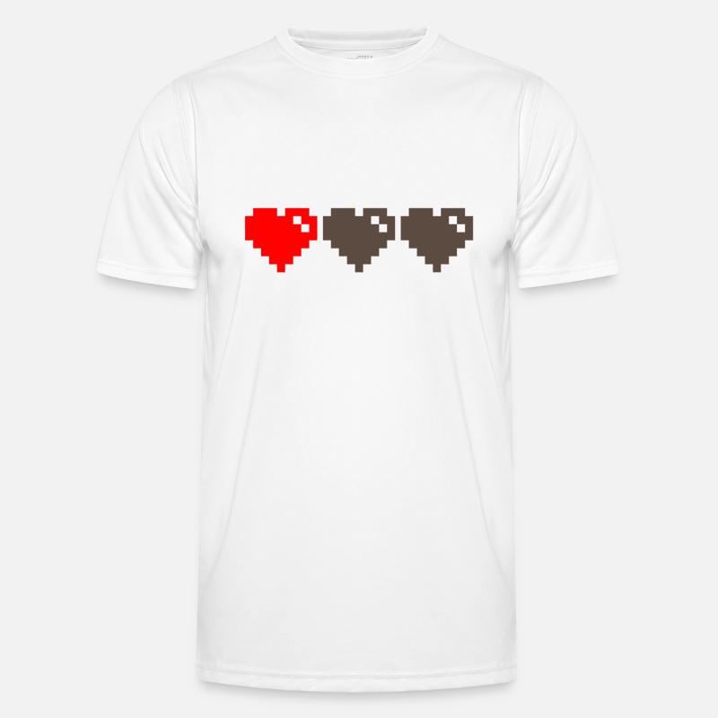 Retro Heart Männer Funktions-T-Shirt