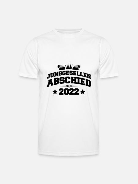 Junggesellenabschied 2022 - Männer Funktions-T-Shirt - Weiß