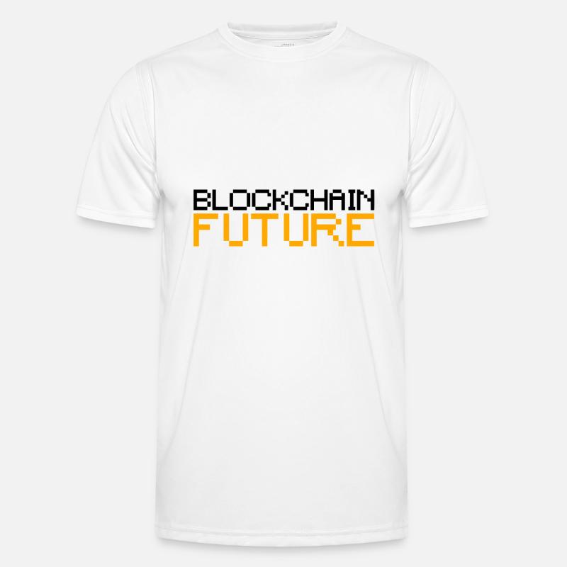 Blockchain Future Bitcoin Men's Functional T-Shirt