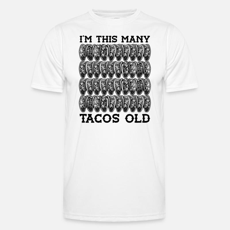 40. Geburtstag Geschenkidee Vierzig Tacos Lustig Männer Funktions-T-Shirt