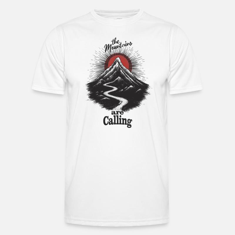 Mountains are calling Männer Funktions-T-Shirt