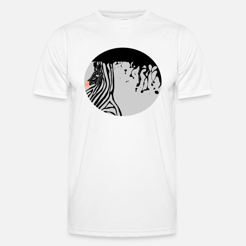 zebra - Men's Functional T-Shirt - white