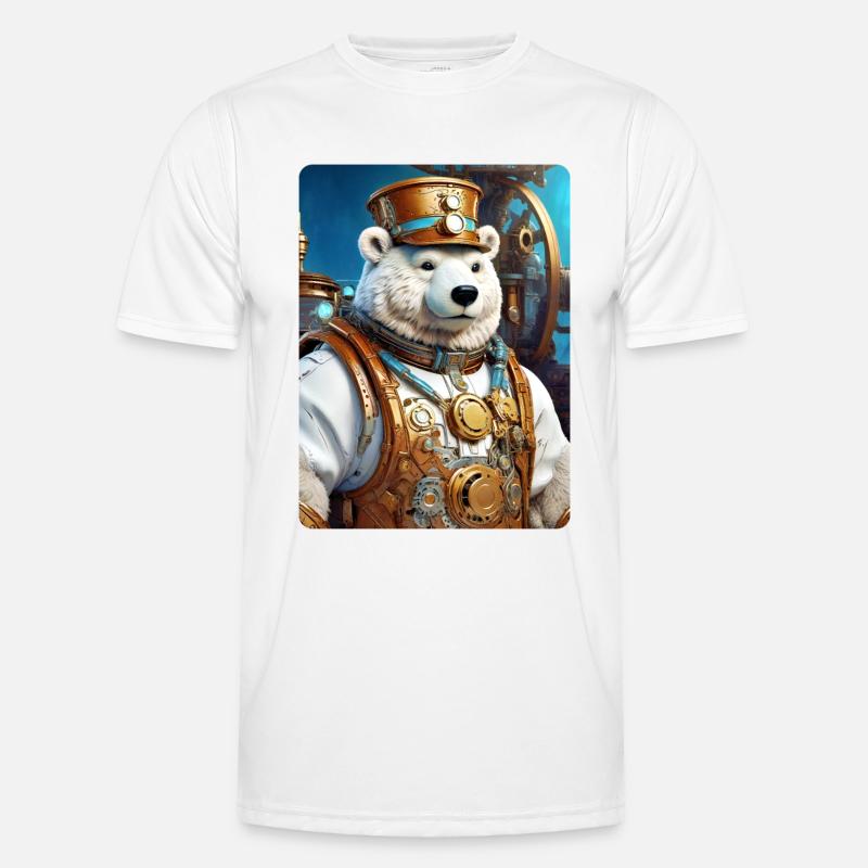 Steampunk Ice Bear 1.12 Men's Functional T-Shirt