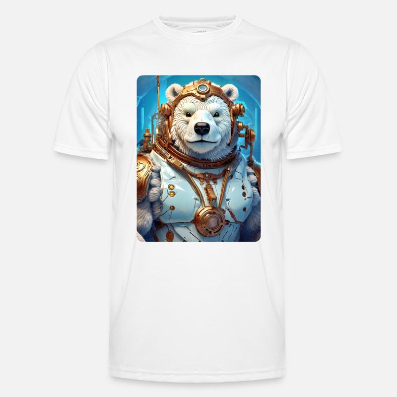 Steampunk Ice Bear 1.8 Men's Functional T-Shirt