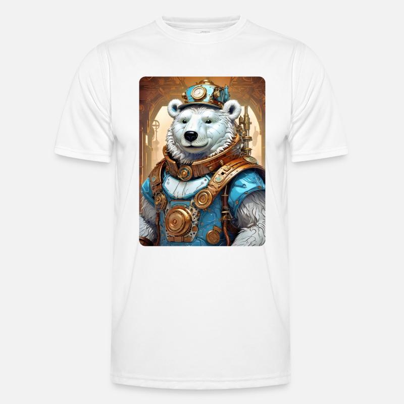 Steampunk Ice Bear 1.20 Men's Functional T-Shirt