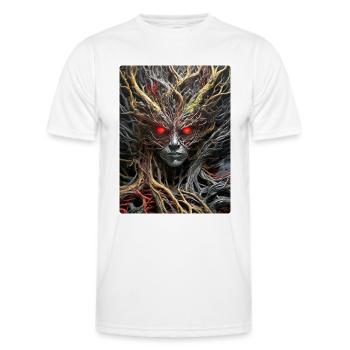 Creepy Plants Alien 1.2 - Men's Functional T-Shirt - white - Front - AI Model Male 178 dark (178cm)