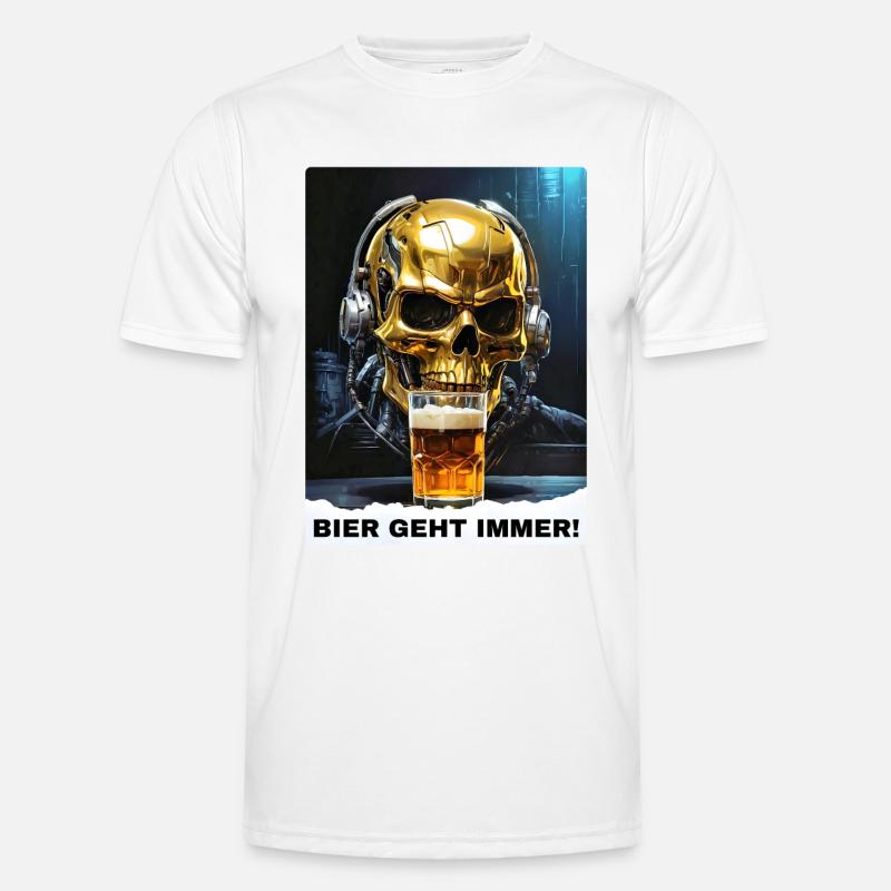 Bier Experte Skull 1.1 Männer Funktions-T-Shirt