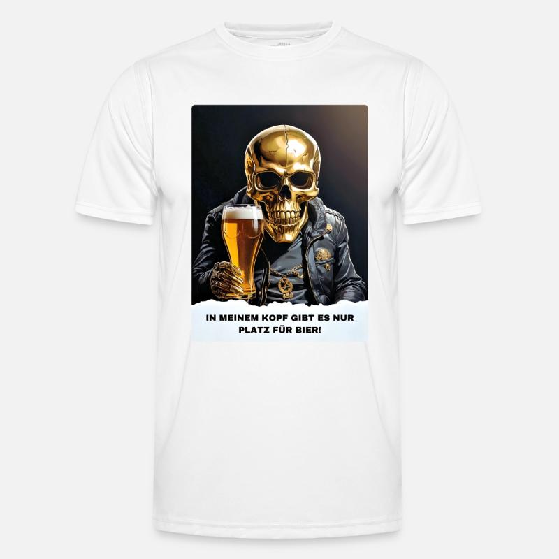 Bier Experte Skull 1.9 Männer Funktions-T-Shirt