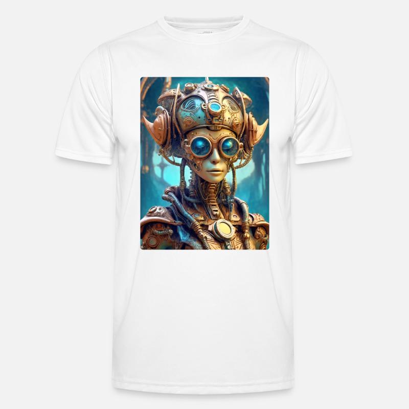 Steampunk Alien 1.11 Männer Funktions-T-Shirt