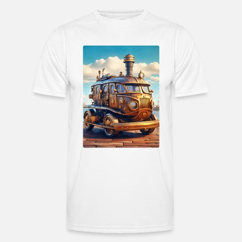 Steampunk Automobile 1.1 Männer Funktions-T-Shirt