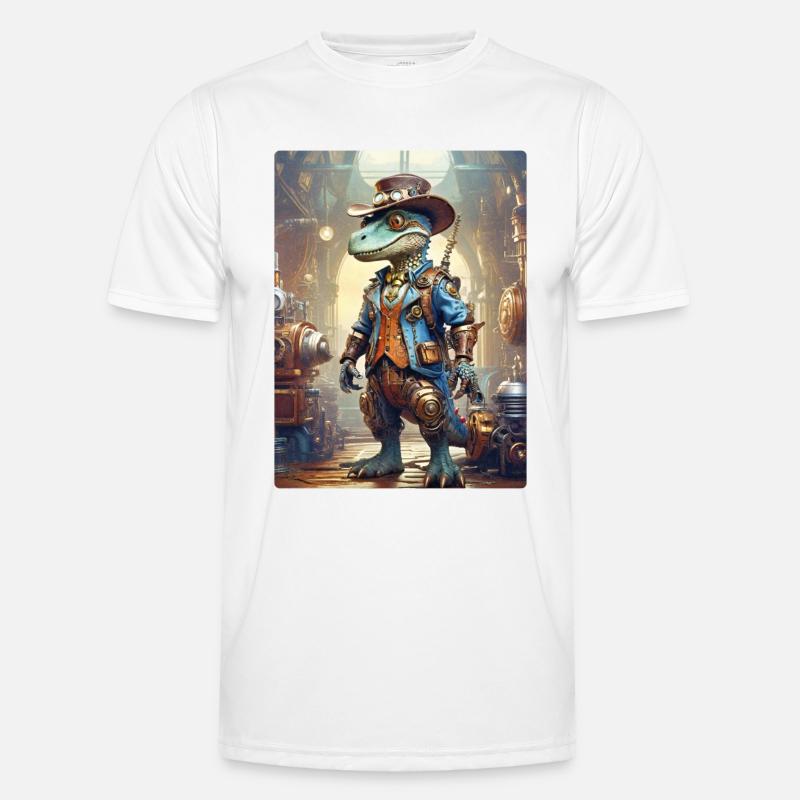 Steampunk Dino 1.11 Männer Funktions-T-Shirt