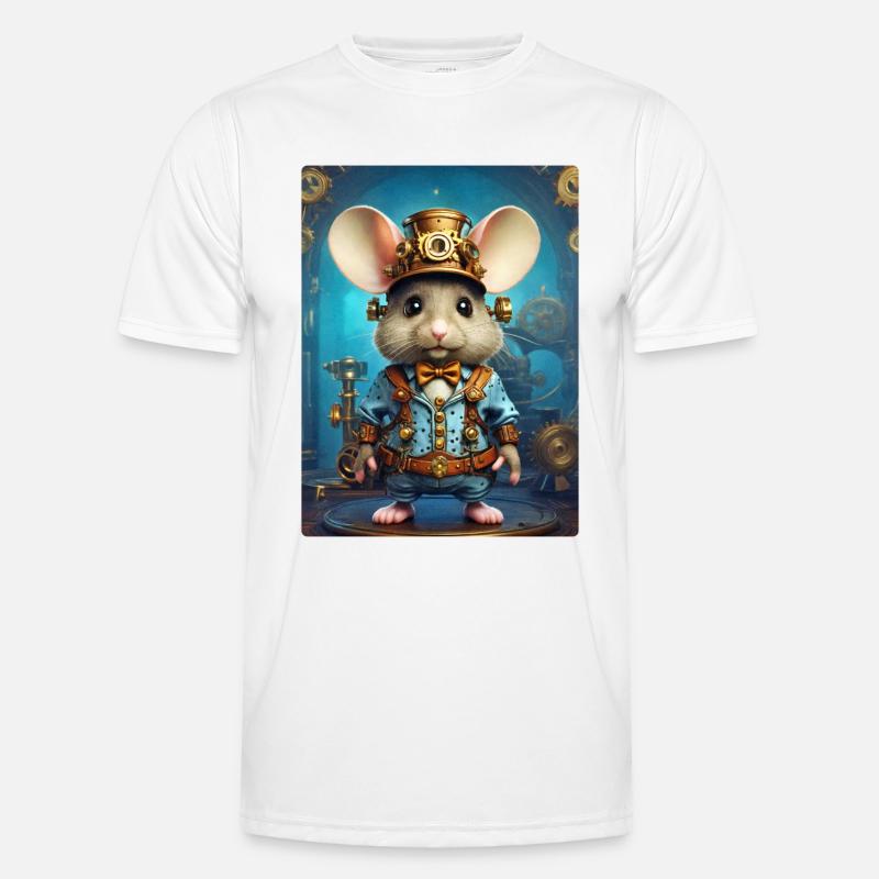 Steampunk Maus 1.5 Männer Funktions-T-Shirt