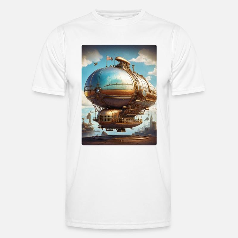 Dirigeable Steampunk 1.4 T-shirt sport Homme