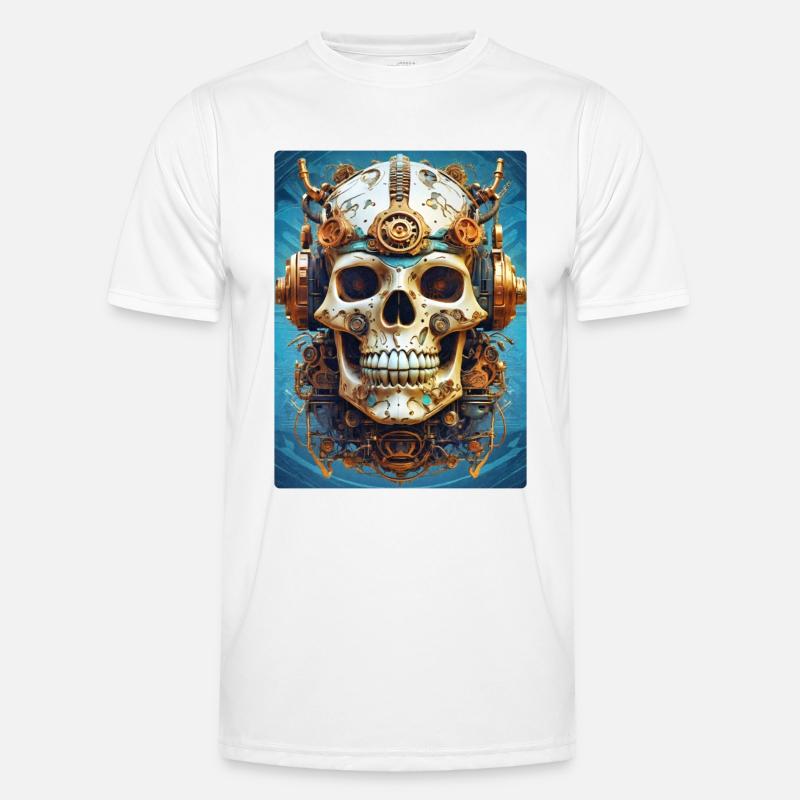 Steampunk Skull 1.16 Männer Funktions-T-Shirt