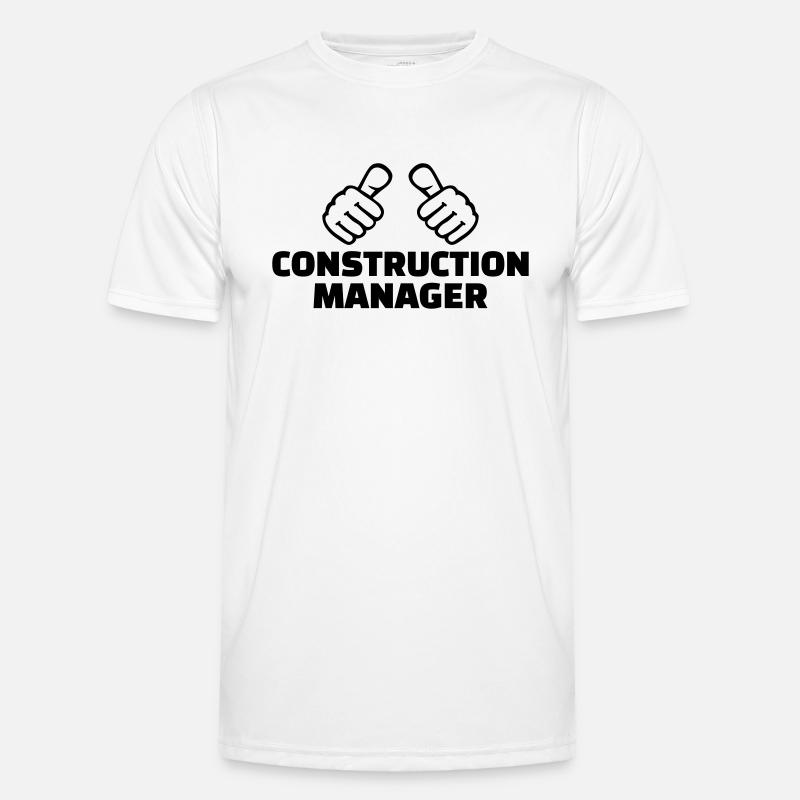 Construction manager - Men's Functional T-Shirt - white