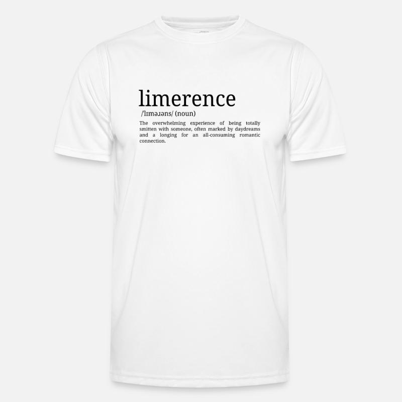Limerence - Dictionary Definition - Men's Functional T-Shirt - white