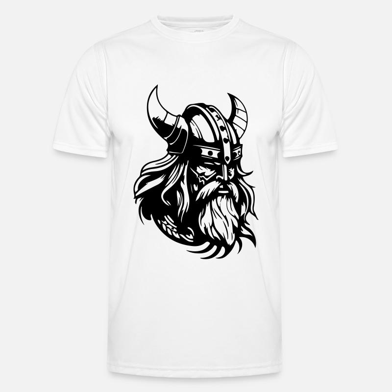 Wikinger Helm Krieger Valhalla Männer Funktions-T-Shirt