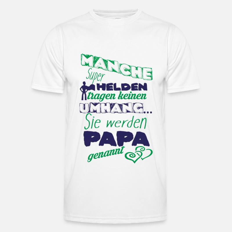 Superhelden werden Papa genannt Männer Funktions-T-Shirt