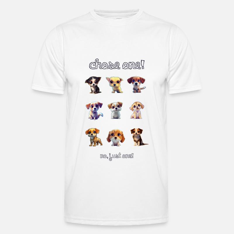Chose one 2 - Männer Funktions-T-Shirt - Weiß