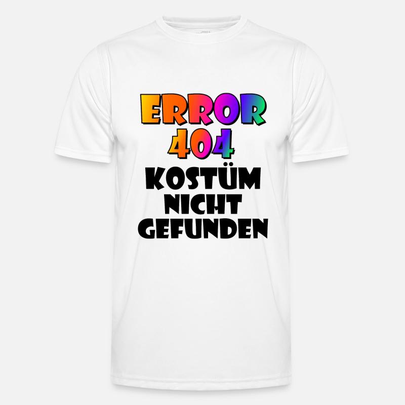 Error 404 - Männer Funktions-T-Shirt - Weiß