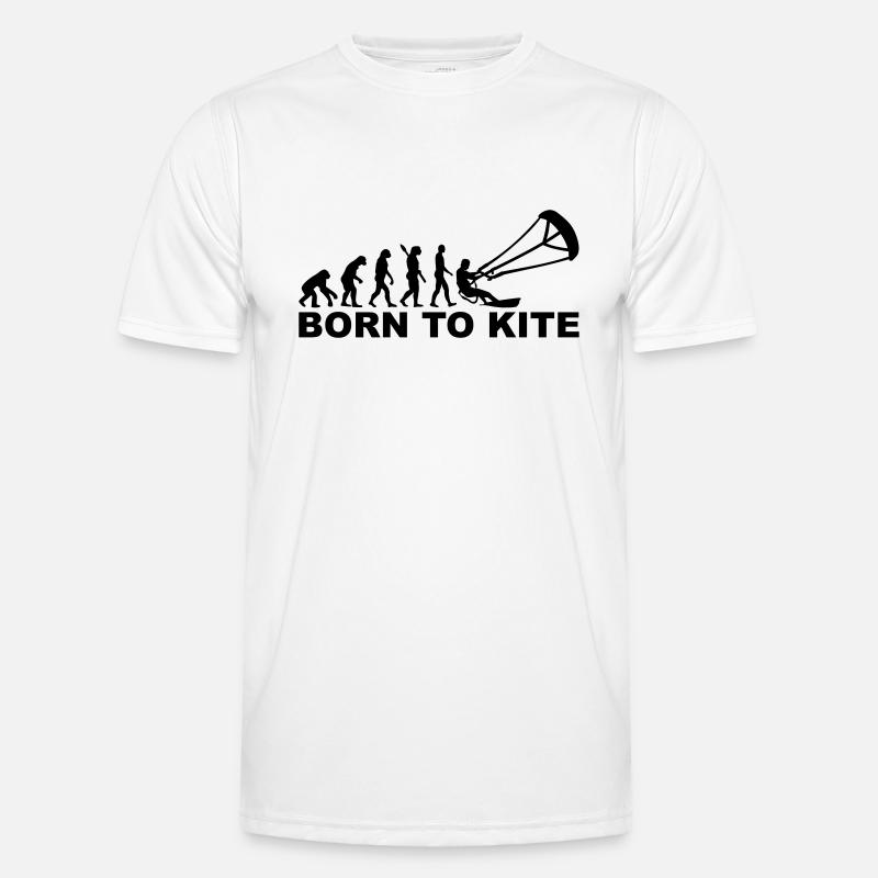 Evolution Born to Kite - Men's Functional T-Shirt - white