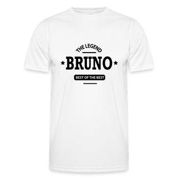 bruno - Männer Funktions-T-Shirt - Weiß - Vorne - AI Model Male 178 dark (178cm)